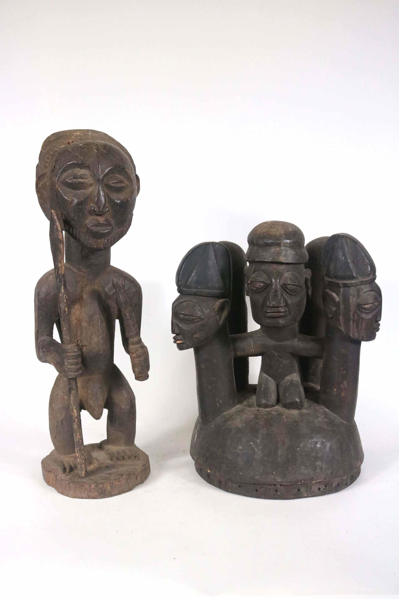 Two Carved Wood Sculptures (1 of 12)