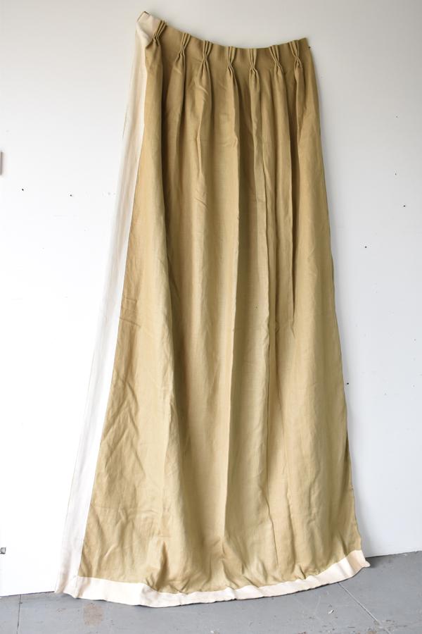 Twelve Beige Fabric Curtain Panels (1 of 6)
