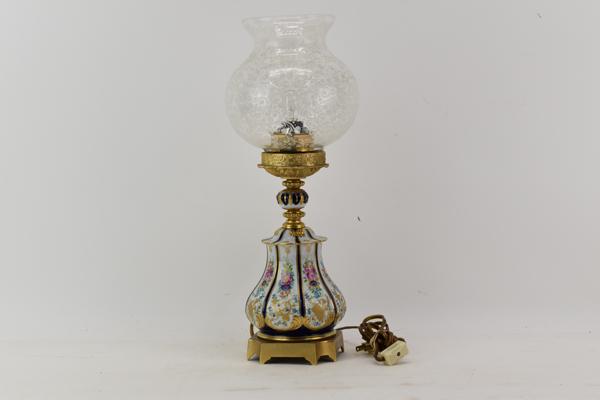 French Porcelain Boudoir Lamp (1 of 6)