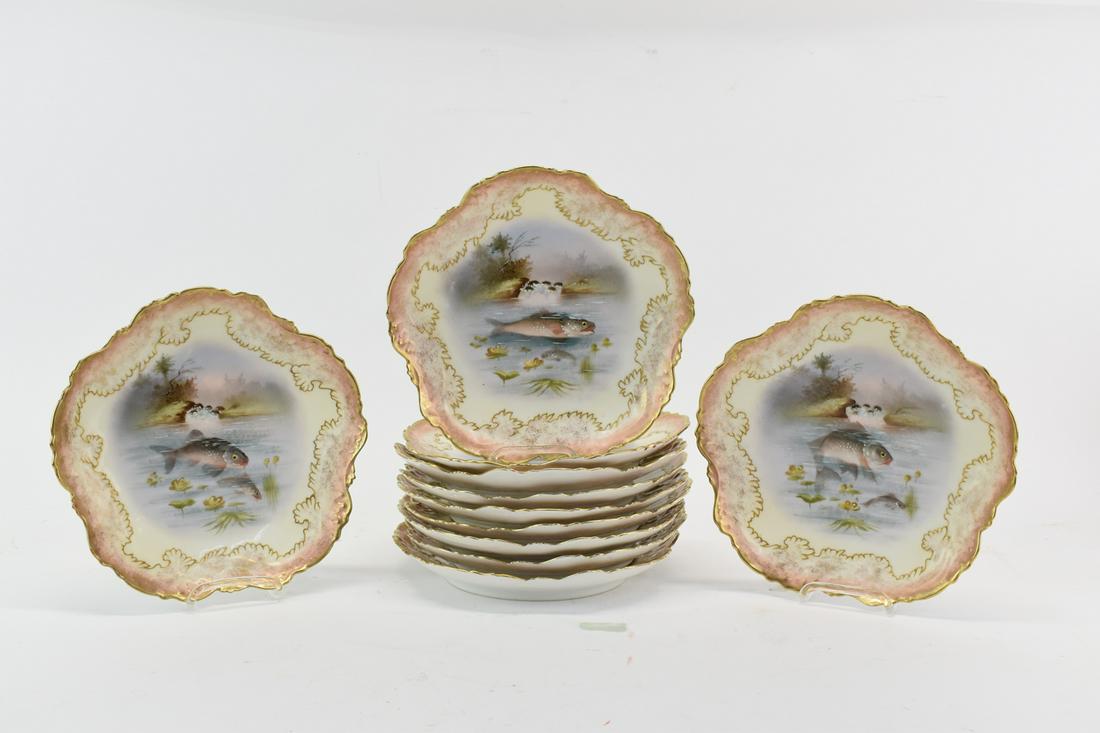 Set of Eleven Klingenberg and Dwenger Fish Plates (1 of 6)
