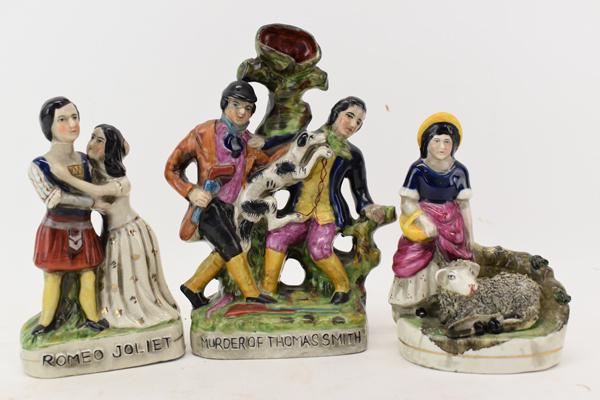 Three Staffordshire Pieces in Brilliant Colors (1 of 5)