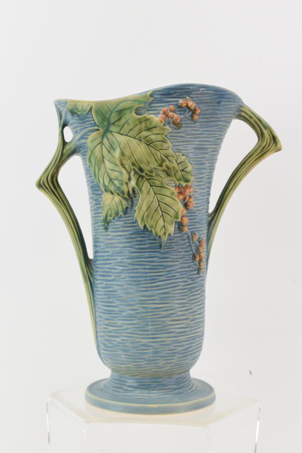 Roseville Pottery Large Double Handled Vase 38-12 (1 of 4)