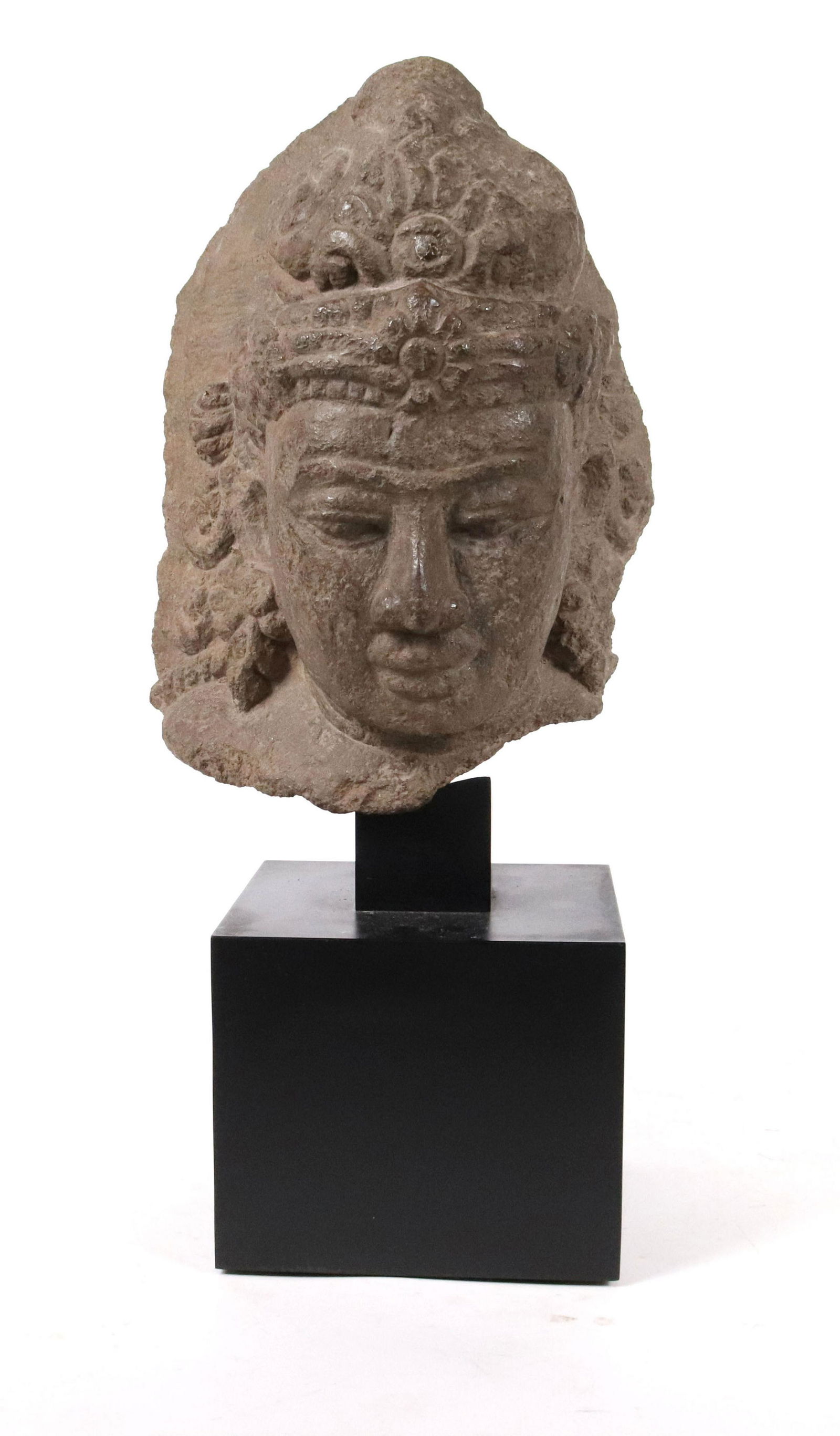Carved Stone Figure of a Head (1 of 10)