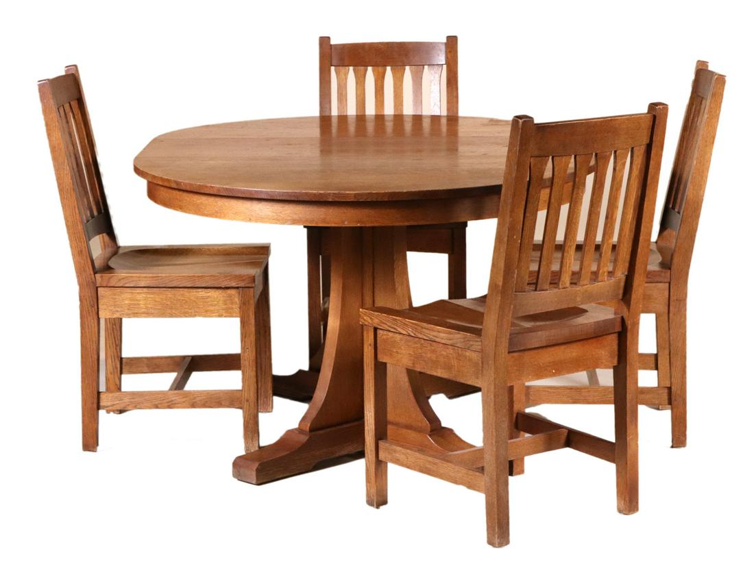 Stickley Oak Dining Set (1 of 14)