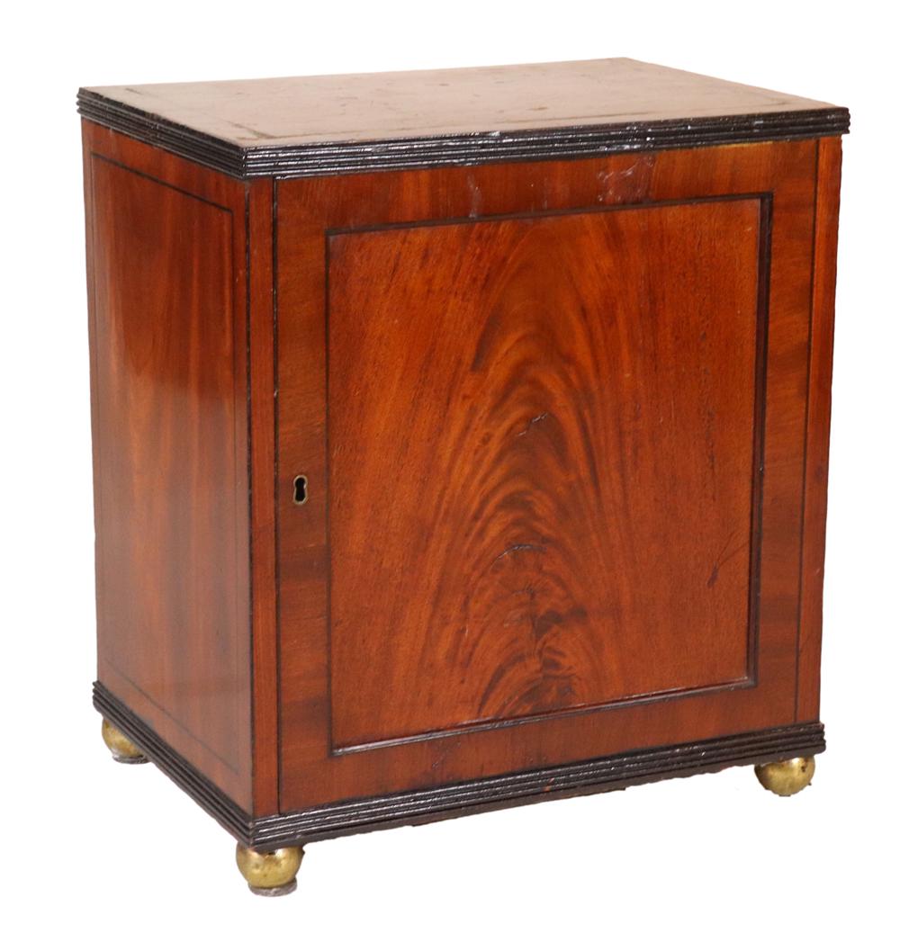 Regency Part-Ebonized Mahogany Valuables Cabinet (1 of 11)