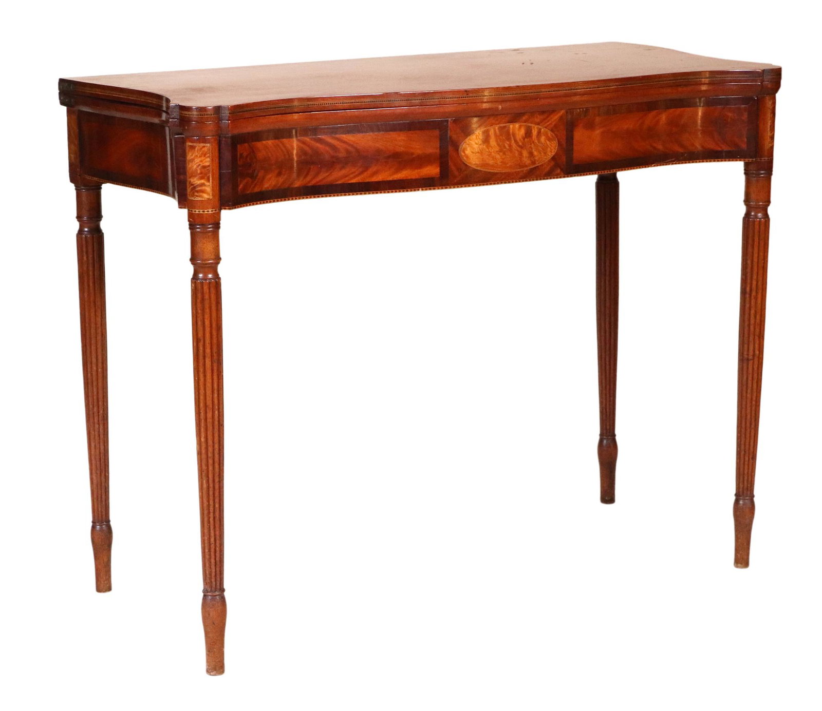 Federal Inlaid Mahogany Card Table (1 of 13)