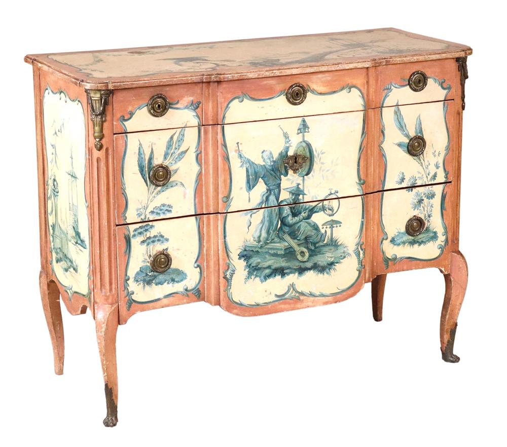 Venetian Style Painted Chest of Drawers (1 of 12)