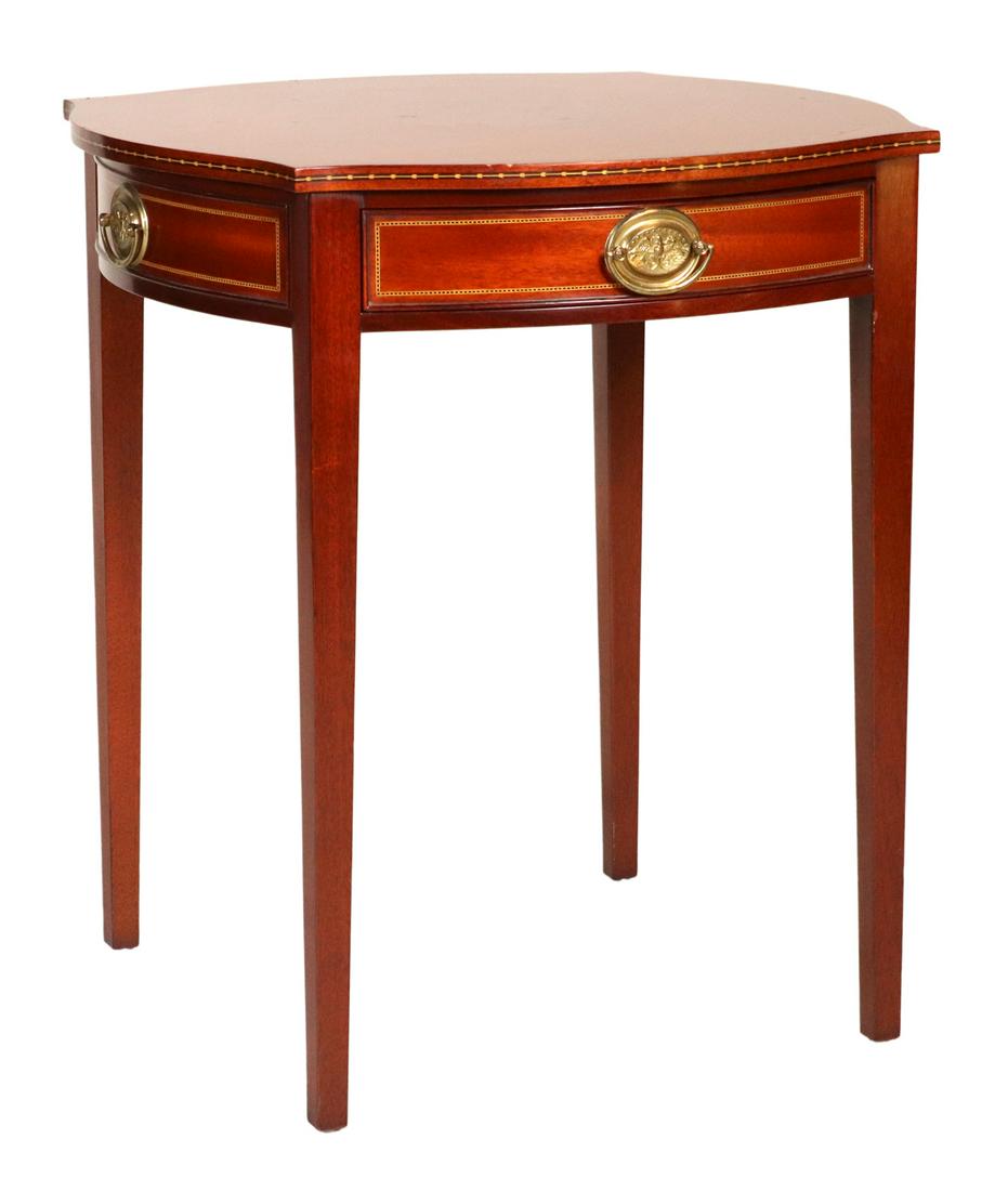 Federal Style Inlaid Mahogany Work Table (1 of 10)