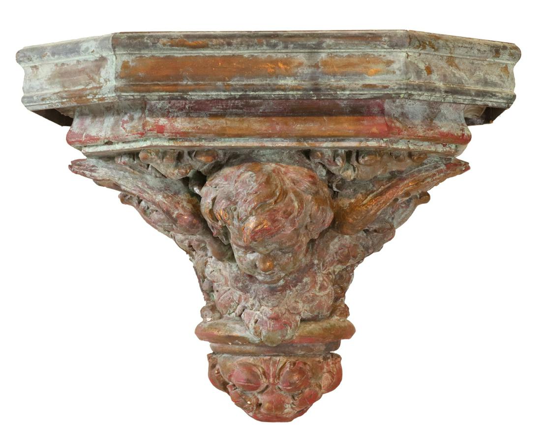 Painted Cast-Plaster Corbel (1 of 6)