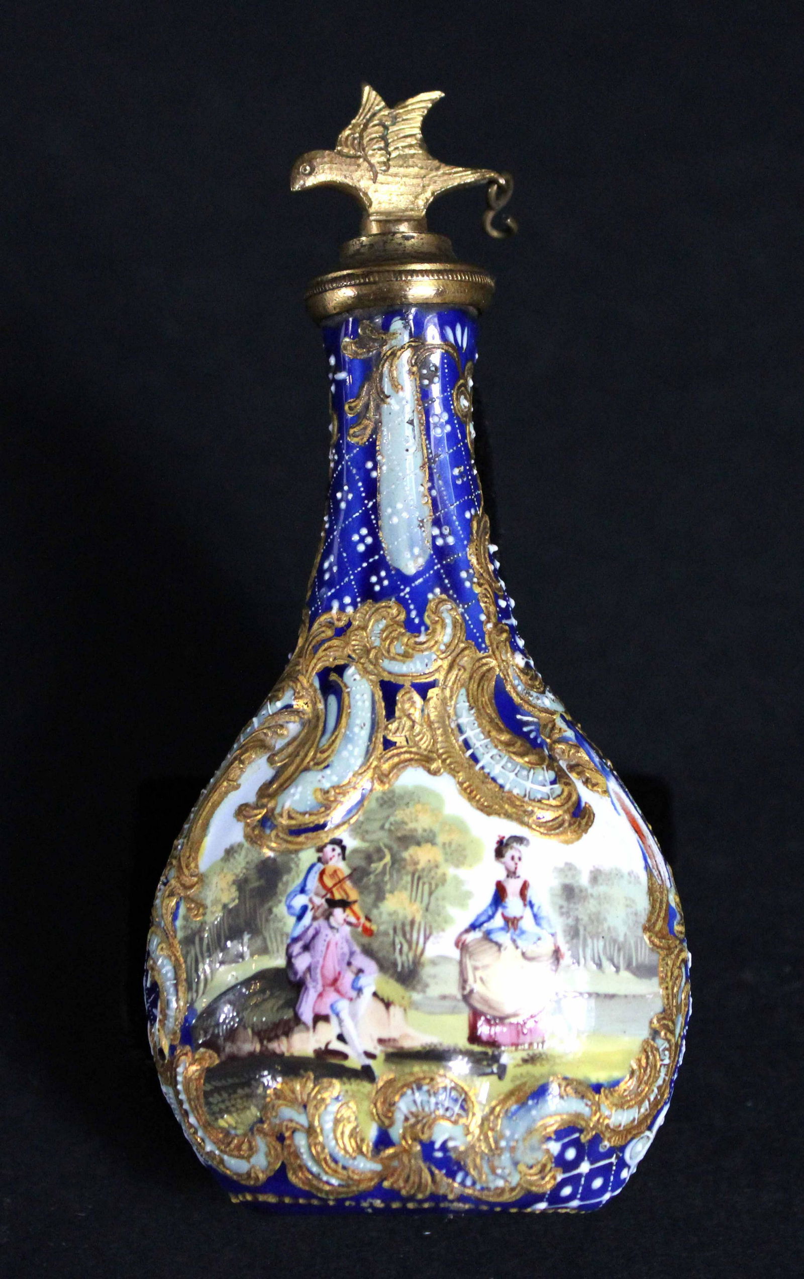 19th C. French Enamel Scent Bottle (1 of 10)