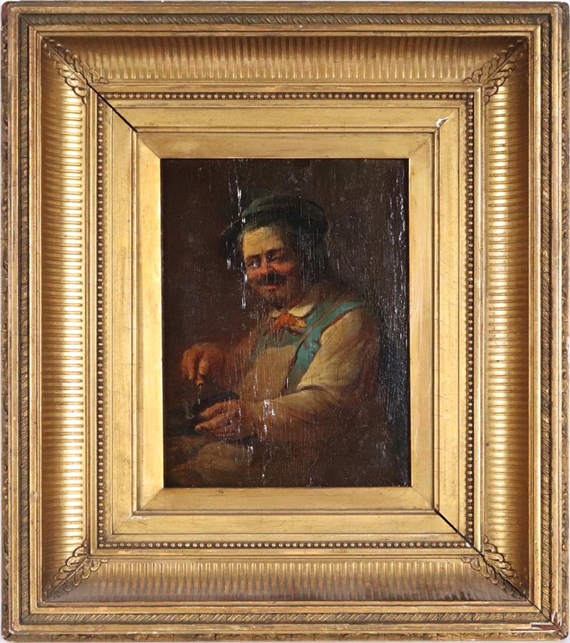 Oil on Board, Portrait of a Cobbler (1 of 10)