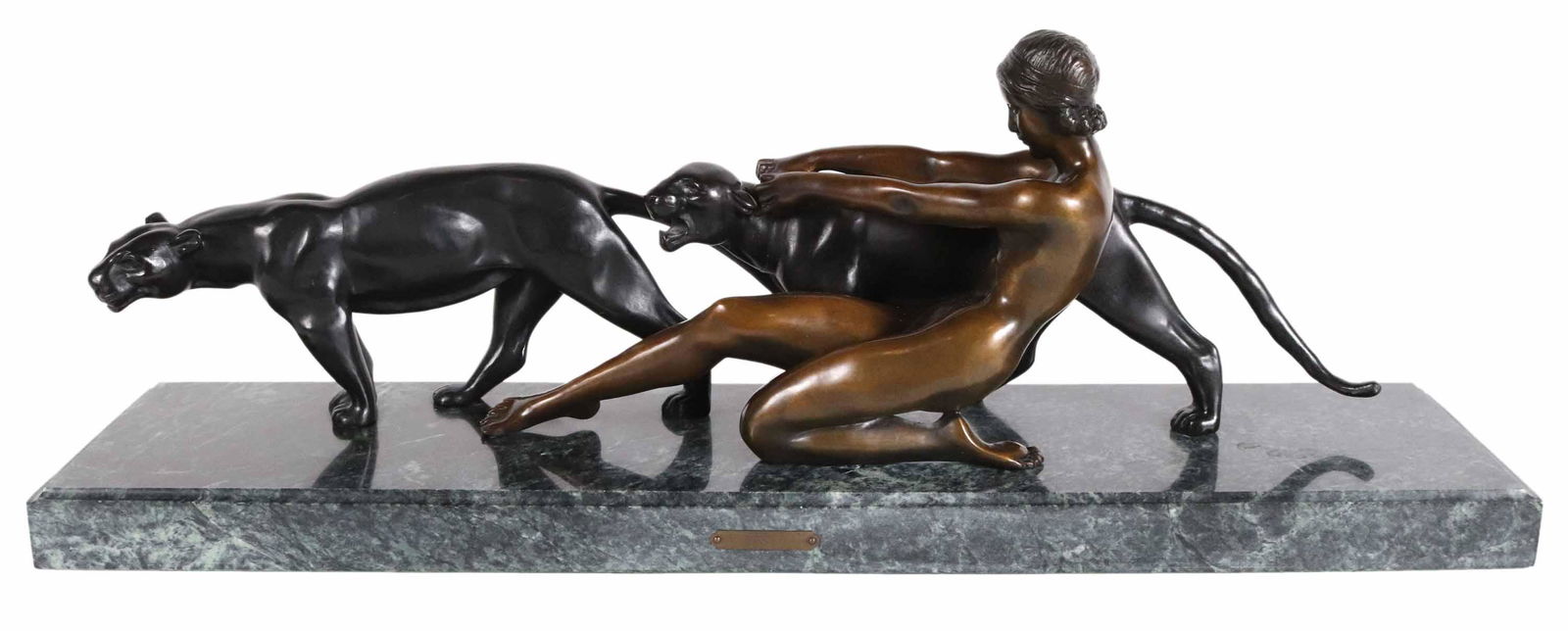 Alexandre Ouline, Woman with Two Panthers (1 of 12)