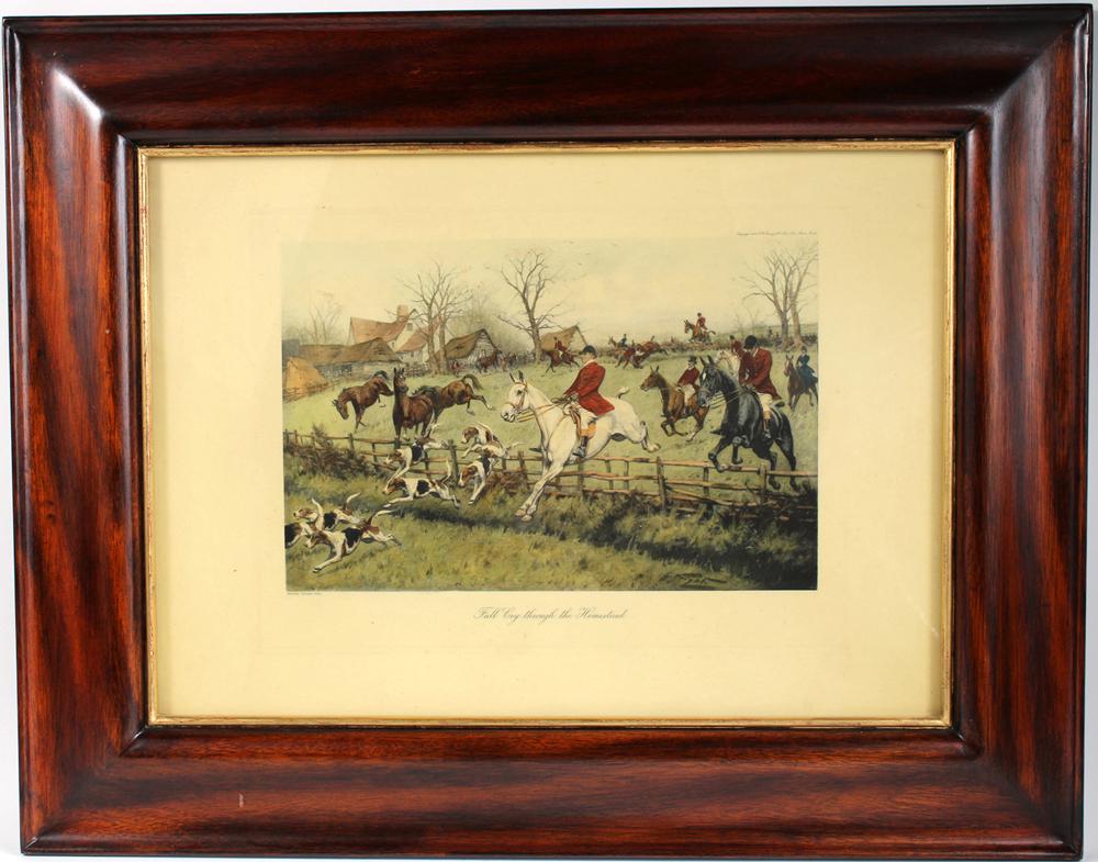 George Wright, "Full Cry Through the Homestead" (1 of 8)