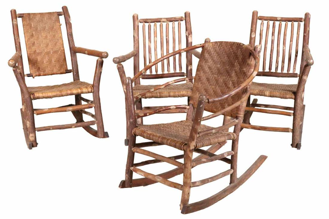 Four Old Hickory Rocking Chairs (1 of 17)