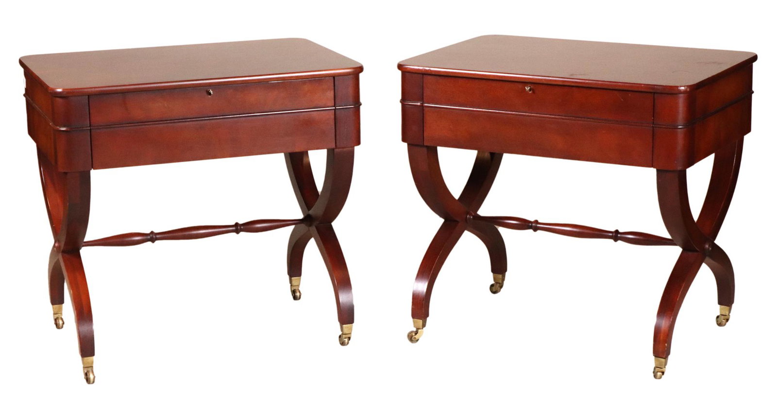 Pair of Ralph Lauren Mahogany Side Tables (1 of 12)