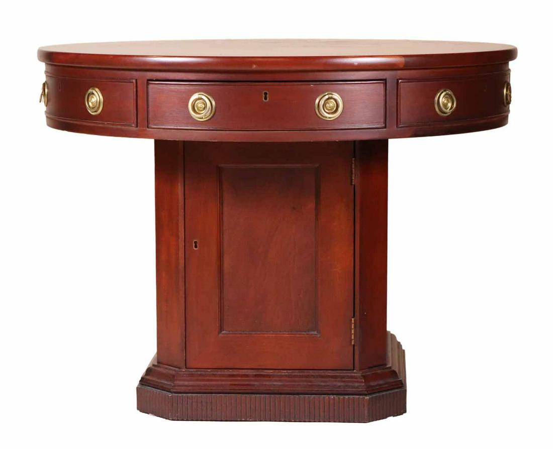 Ralph Lauren Mahogany Drum Table (1 of 9)