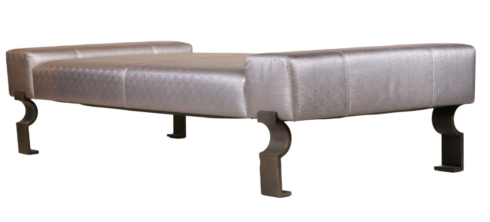 Modern Grey Leather Upholstered Daybed (1 of 7)