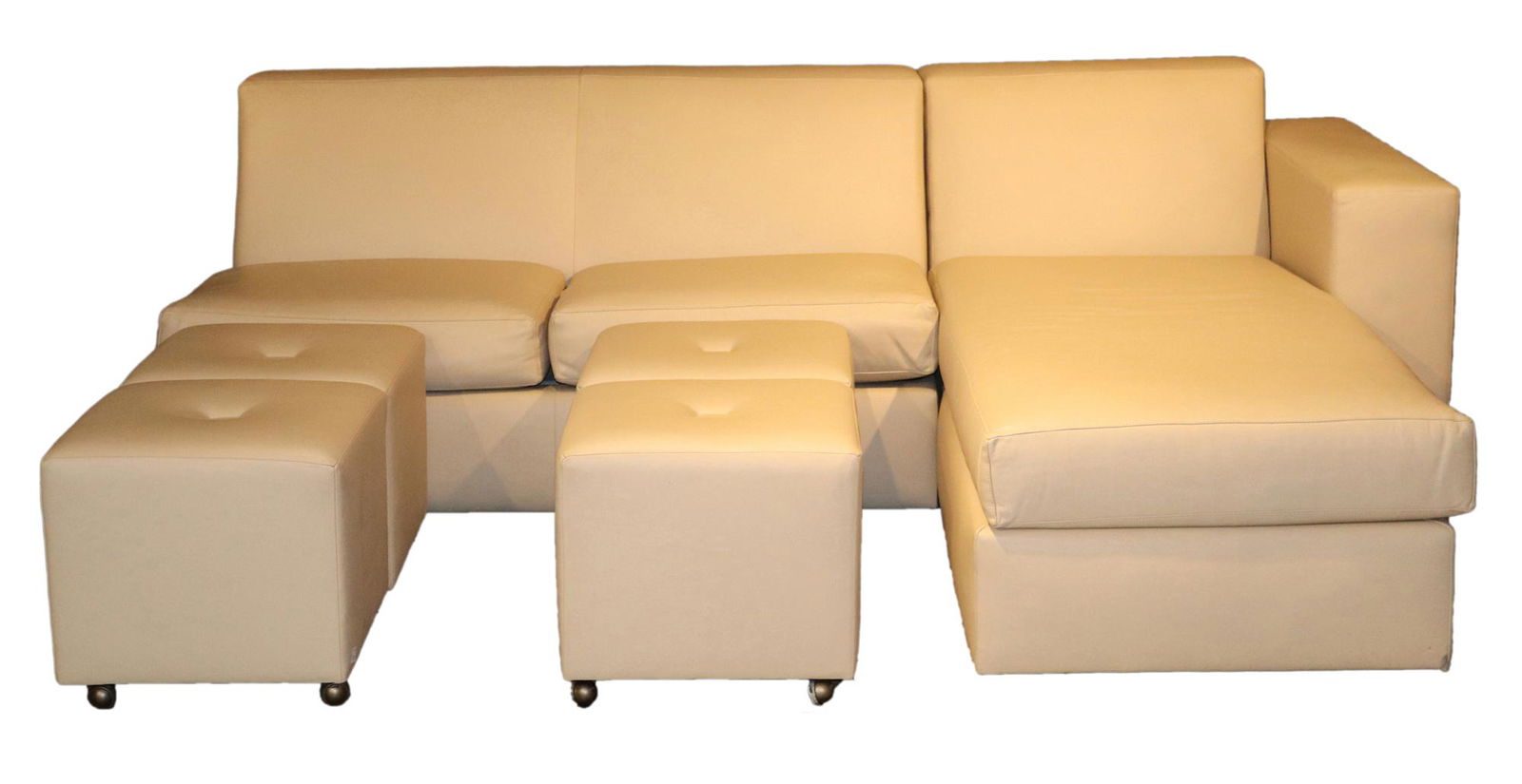 Modern Six Piece Leather Sectional (1 of 8)