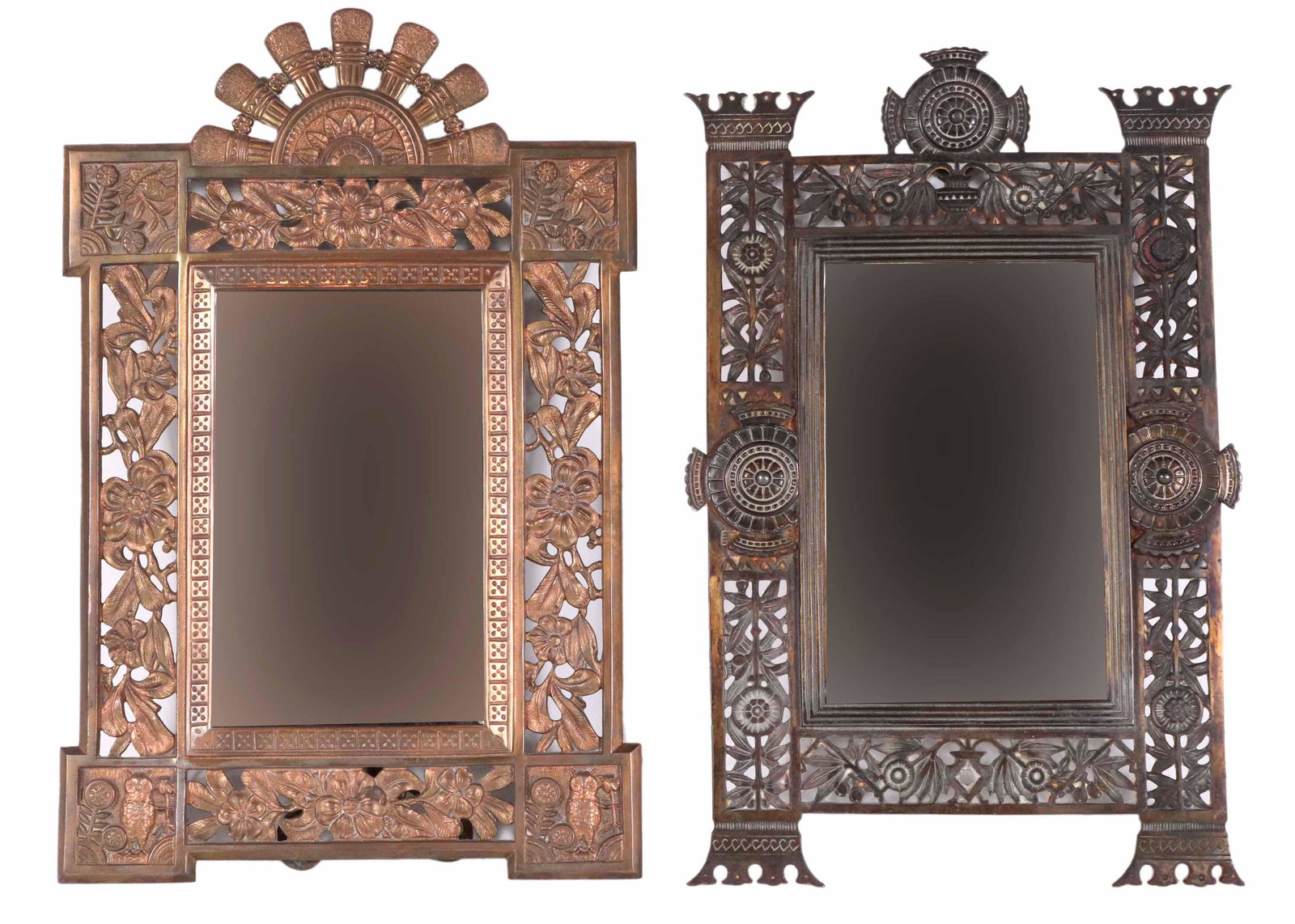 Bradley & Hubbard Copper-Plated Dressing Mirror (1 of 12)