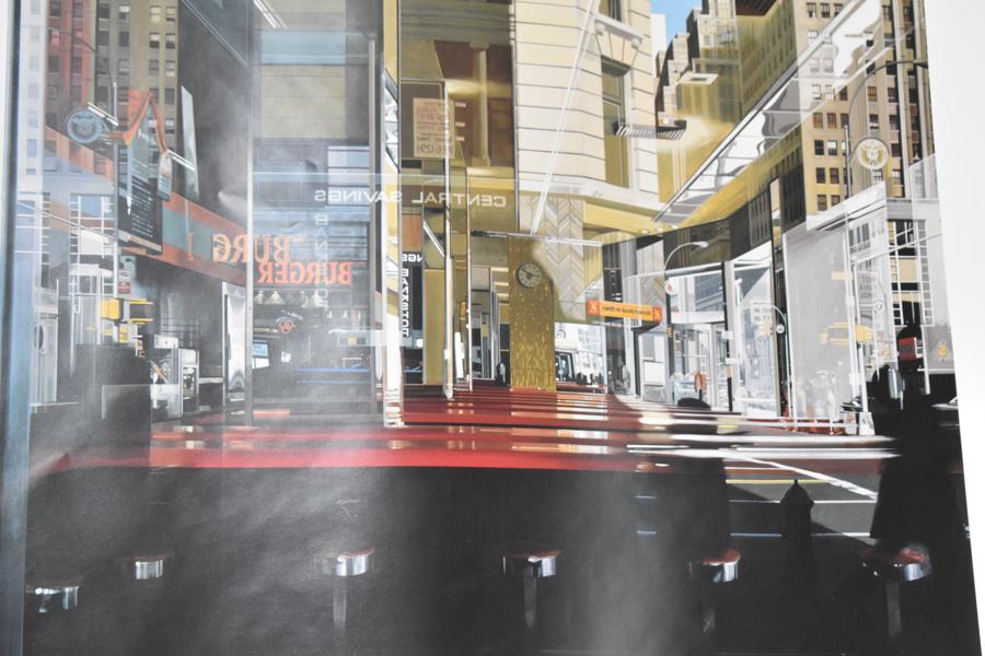 Photo Realism at the Philbrooks & 3 Ralph Goings: Photo Realism at the Philbrooks x 3 Ralph Goings from 1985. Used condition, wear, worn. Minor tears, scuffs, creases. Approx. 50 posters. 25 5/8"h x 30 1/8"w. Provenance: Property from the Collection