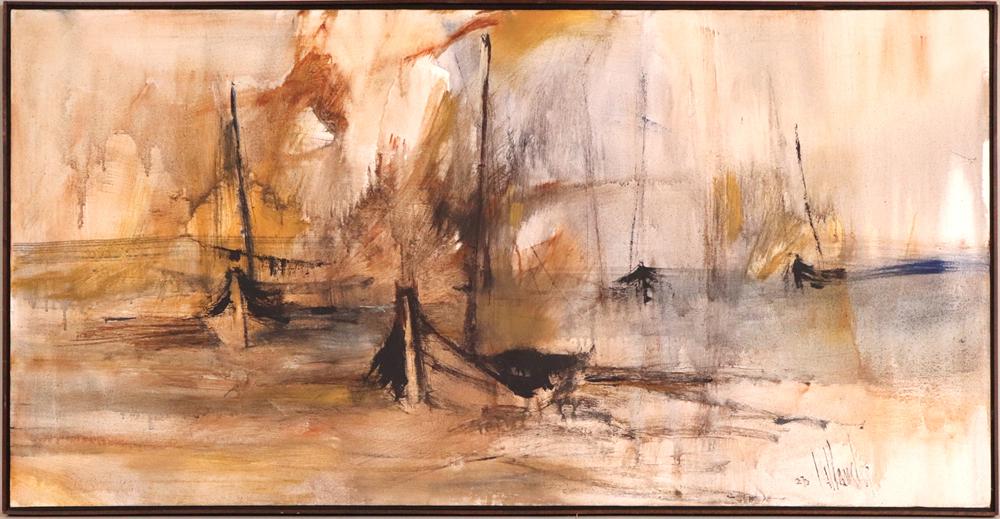 Gino Hollander, Oil on Canvas, Maritime Scene (1 of 13)