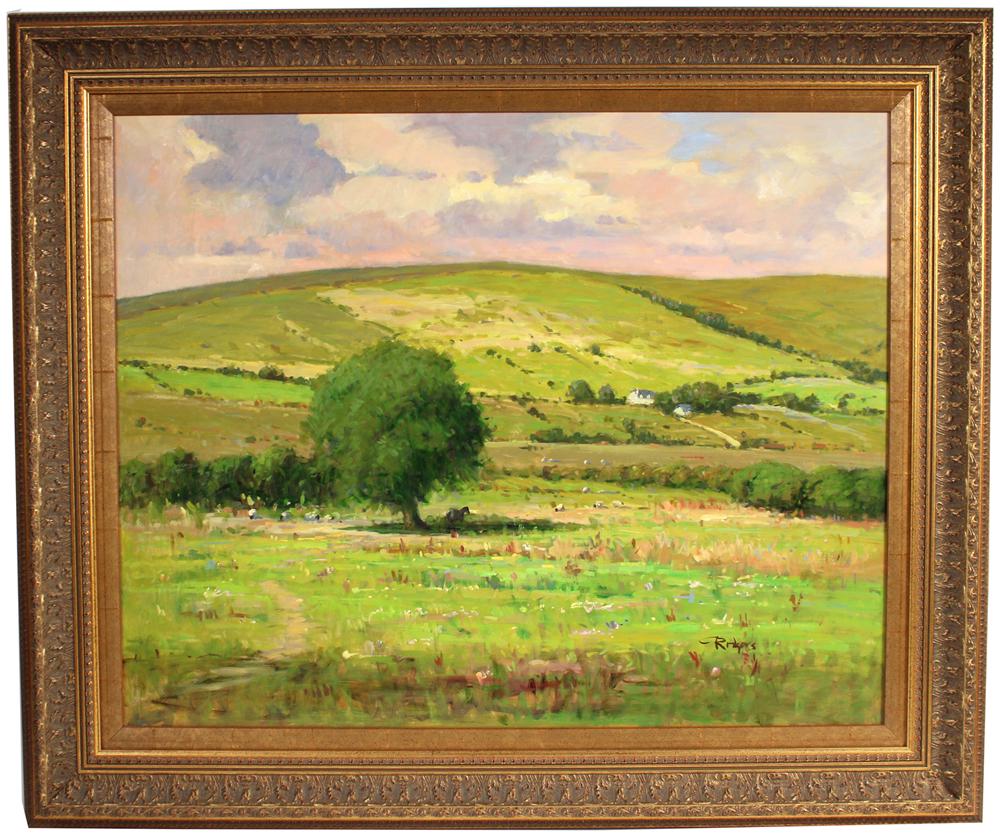 Jim Rodgers Oil on Masonite, Hills of Ma'am Cross (1 of 8)