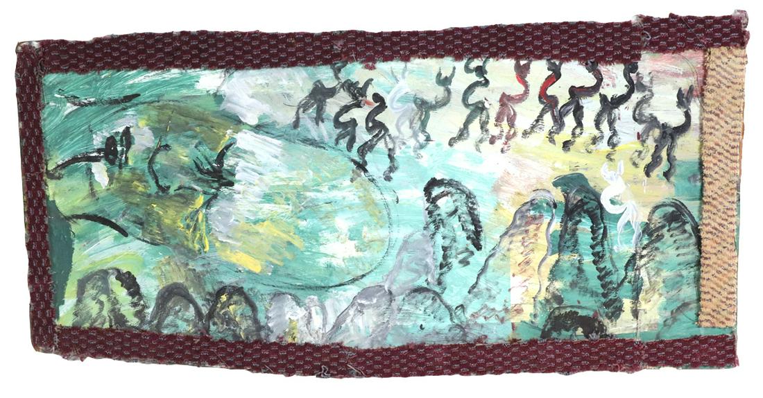 Purvis Young, Mixed Media, Untitled (1 of 9)