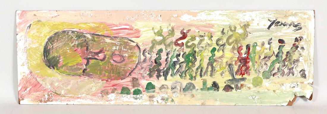 Purvis Young, Paint on Masonite, Untitled (1 of 10)