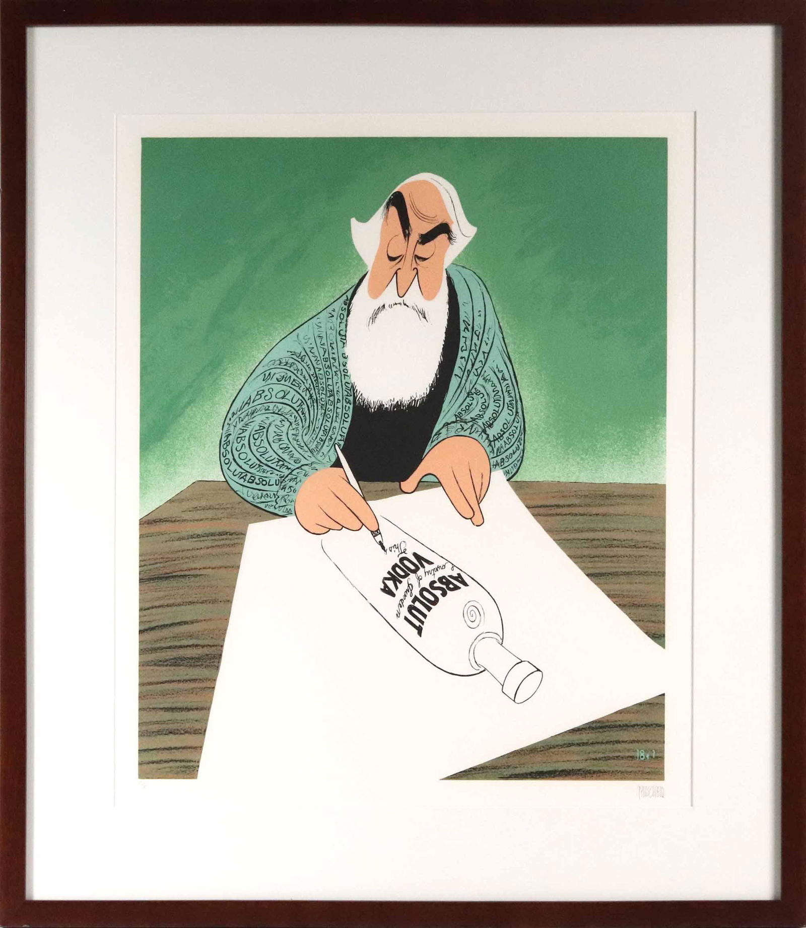 Al Hirschfeld, Lithograph, "Absolute Hirschfeld" (1 of 11)