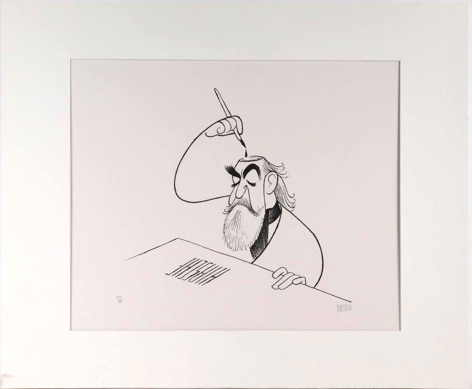 Al Hirschfeld, Lithograph, Self-Portrait (1 of 8)
