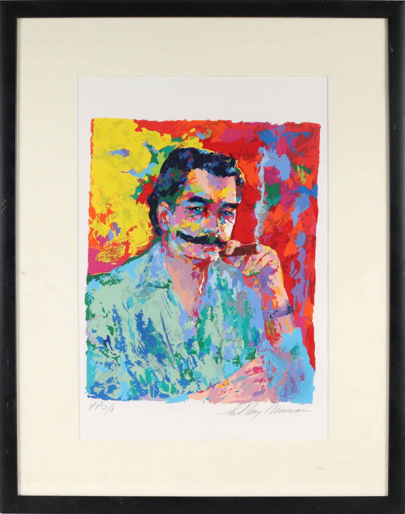 Leroy Neiman, Silkscreen, Self-Portrait (1 of 10)