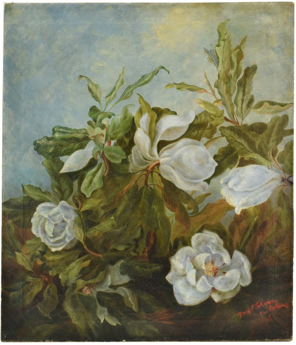 Mary E. Johnson, Oil on Canvas, Magnolias (1 of 14)