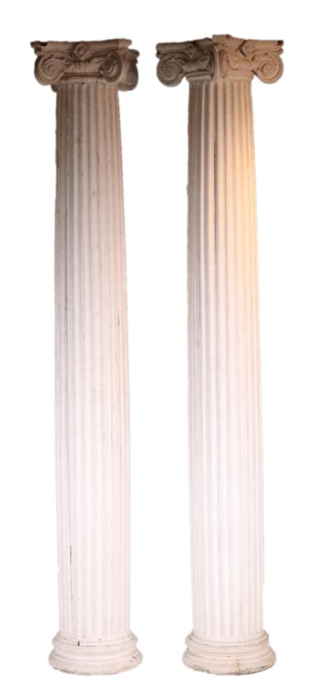 Pair of Painted Wood Classical Style Columns (1 of 11)
