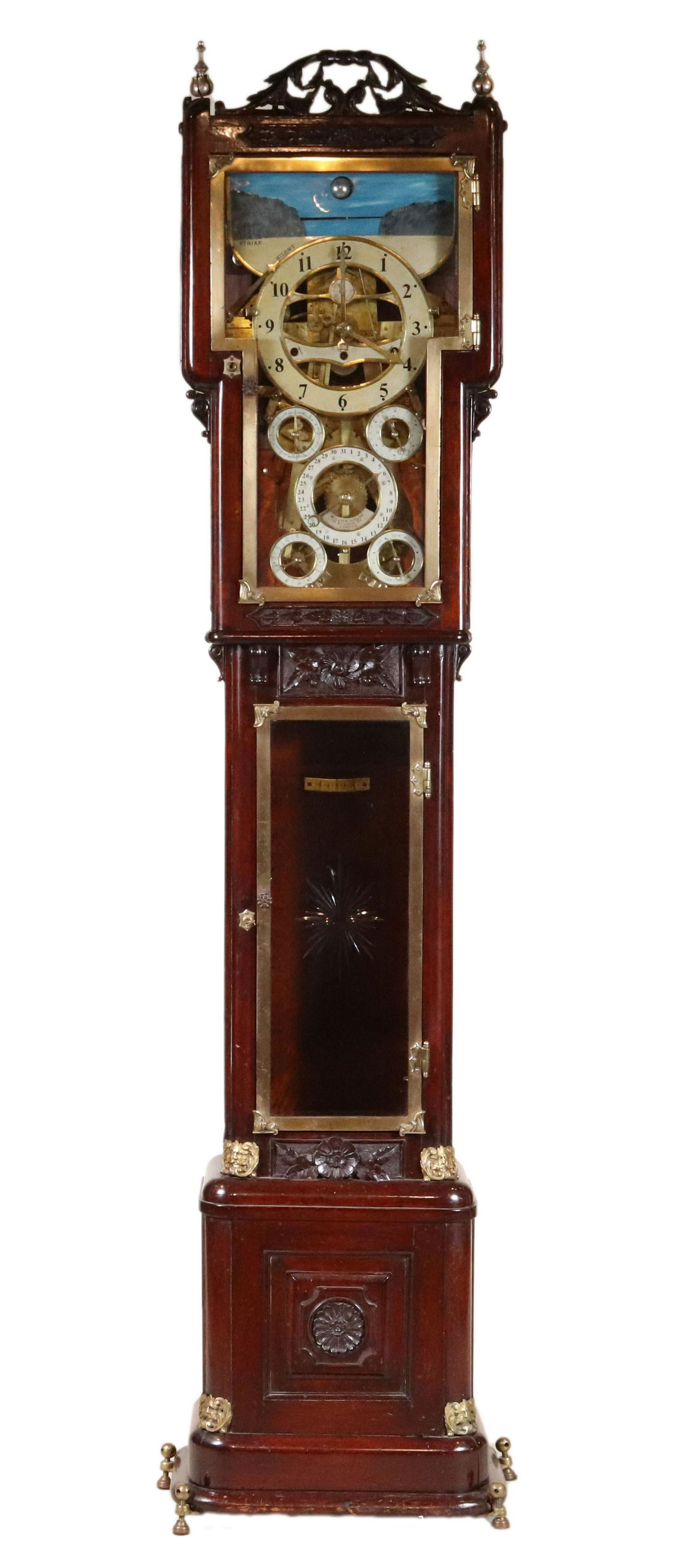 William Hislop Mahogany Tall Case Clock (1 of 20)