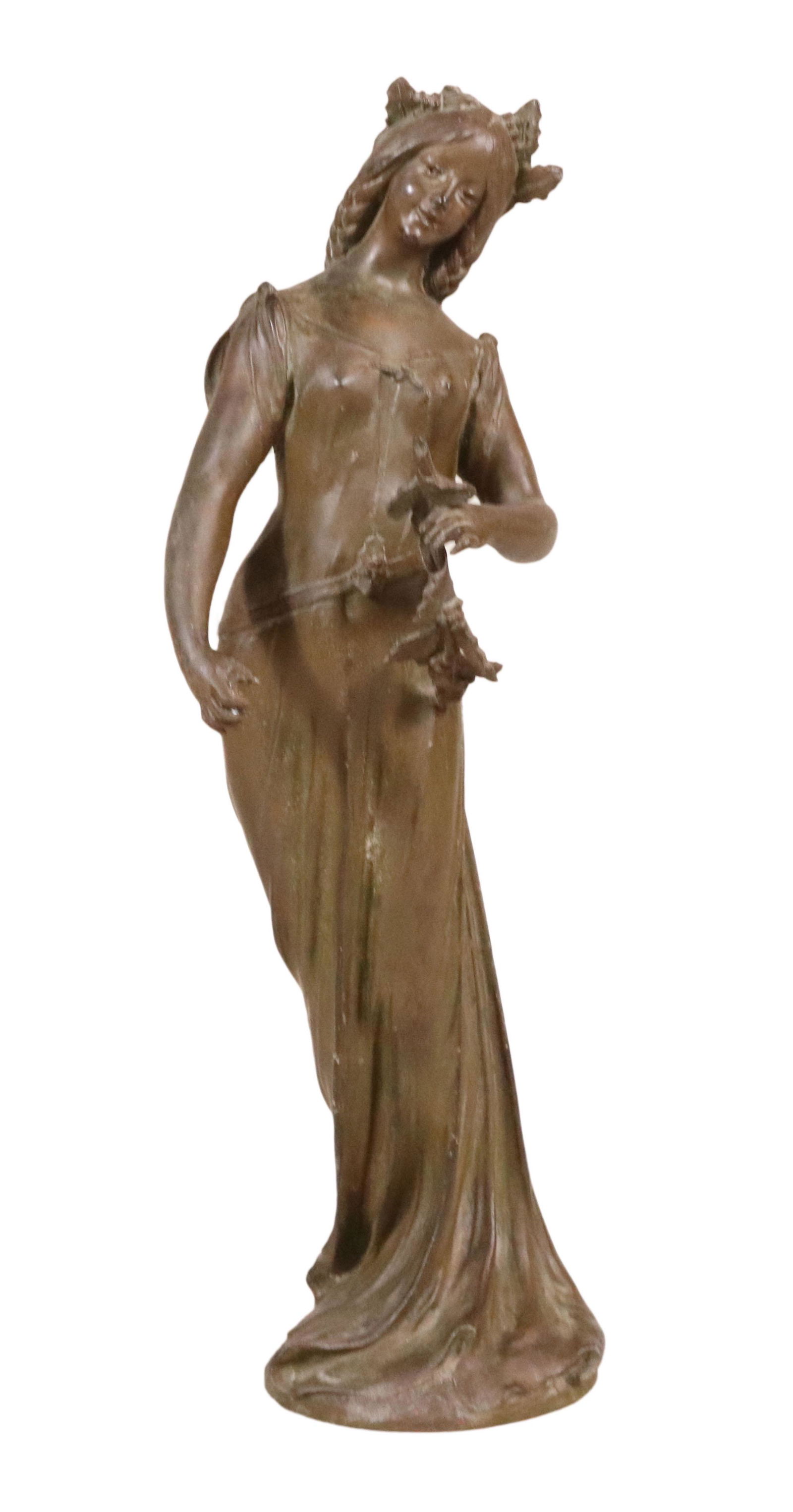 Ernst Fuchs, Bronze, "Springtime": (Austrian, 1930-2015) signed on back Appx. 19"h Provenance: Property from the Estates of David and Laura Finn, Westchester County, NY