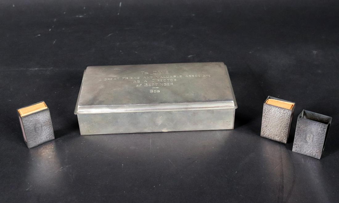 Fisher Sterling Silver Presentation Humidor (1 of 7)