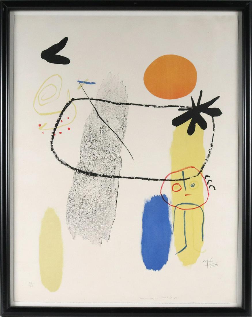 Joan Miro, "Personnage au soleil rouge I" (1 of 15)