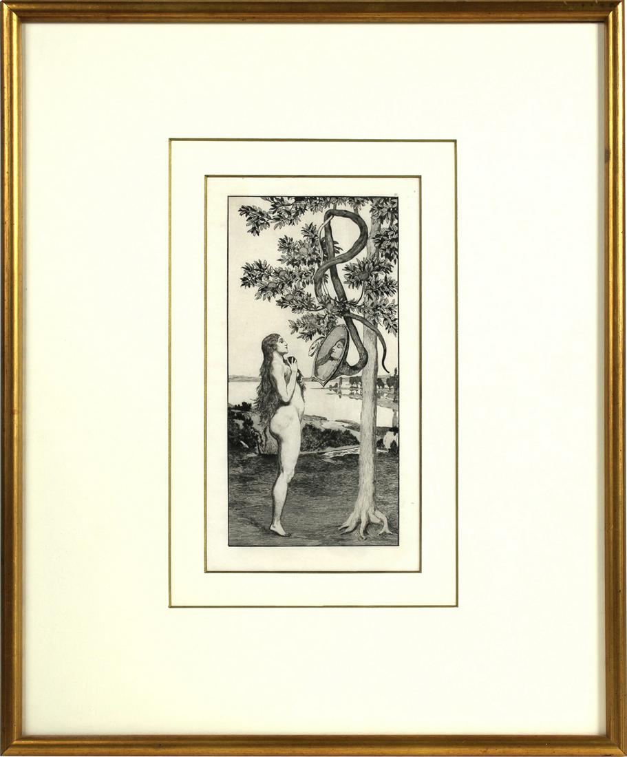 Max Klinger, "Die Schlange (The Serpent)" (1 of 6)