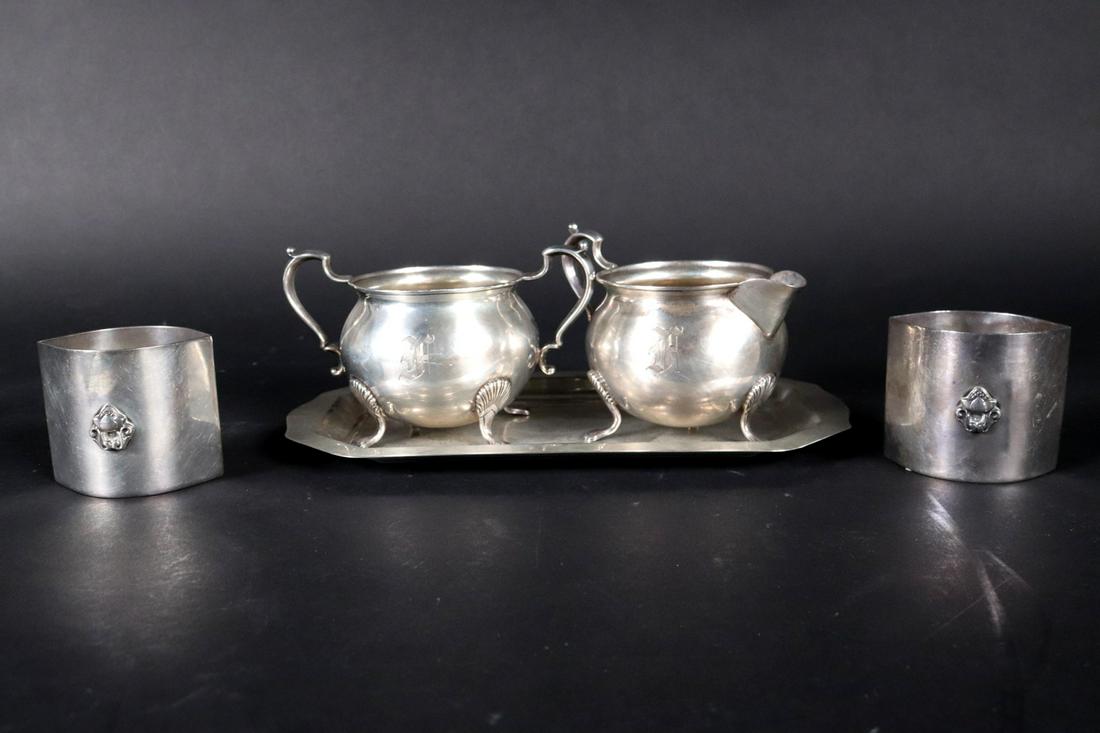 Sterling Silver Creamer and Sugar (1 of 8)