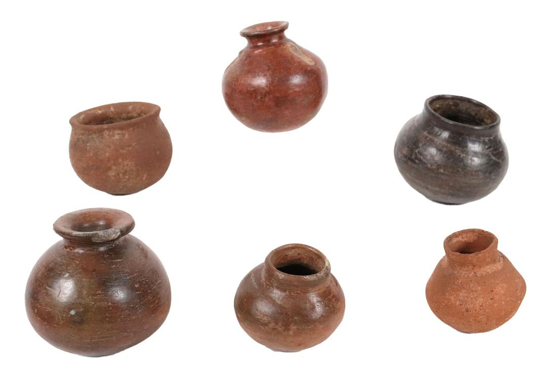 Six Pre-Columbian Pottery Diminutive Vessels (1 of 14)