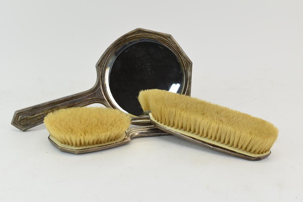 Three Piece Sterling Silver Vanity Set (1 of 6)