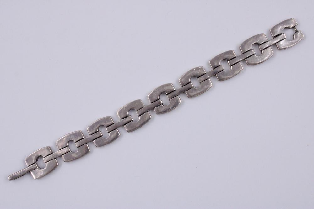 Sterling Silver 8-Inch Mexican Men's Bracelet (1 of 5)