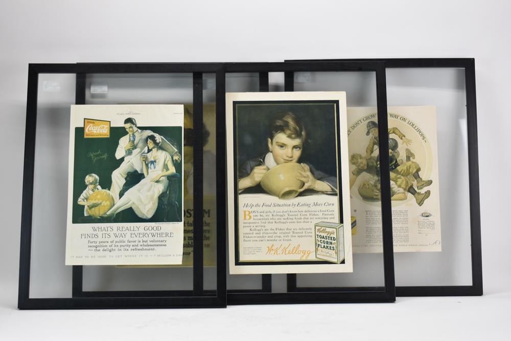 Four Double Sided Vintage Magazine Advertisements (1 of 9)