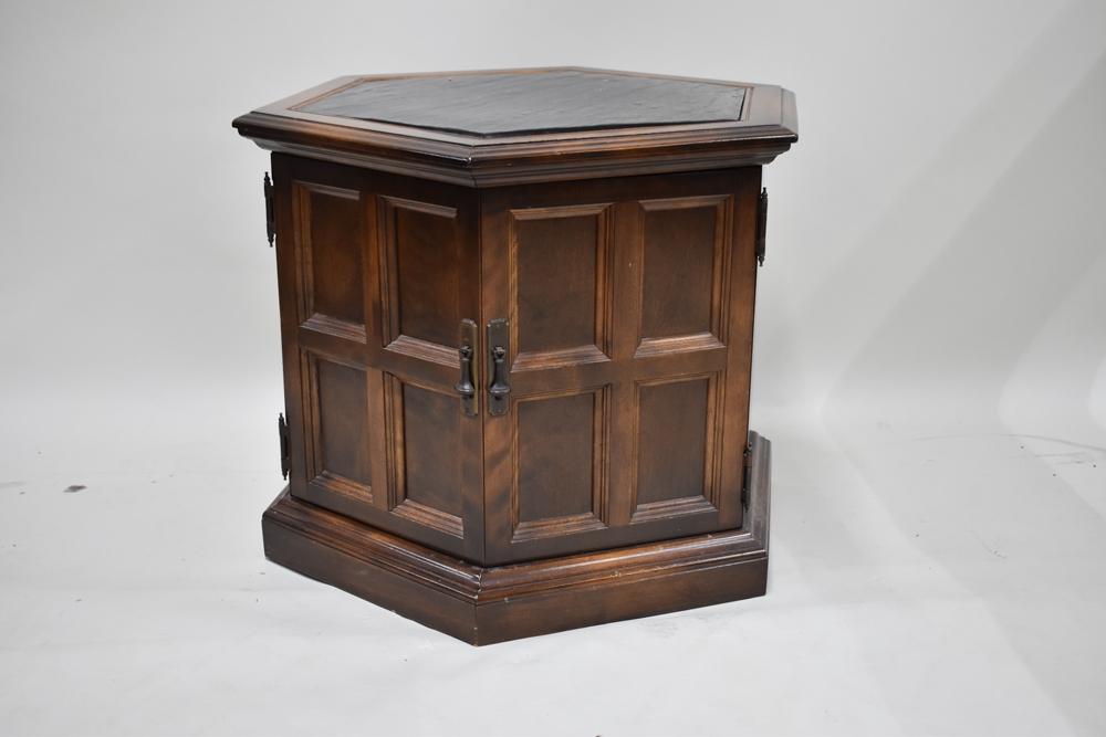 Ethan Allen Classic Manor Hex Slate Top End Table (1 of 3)