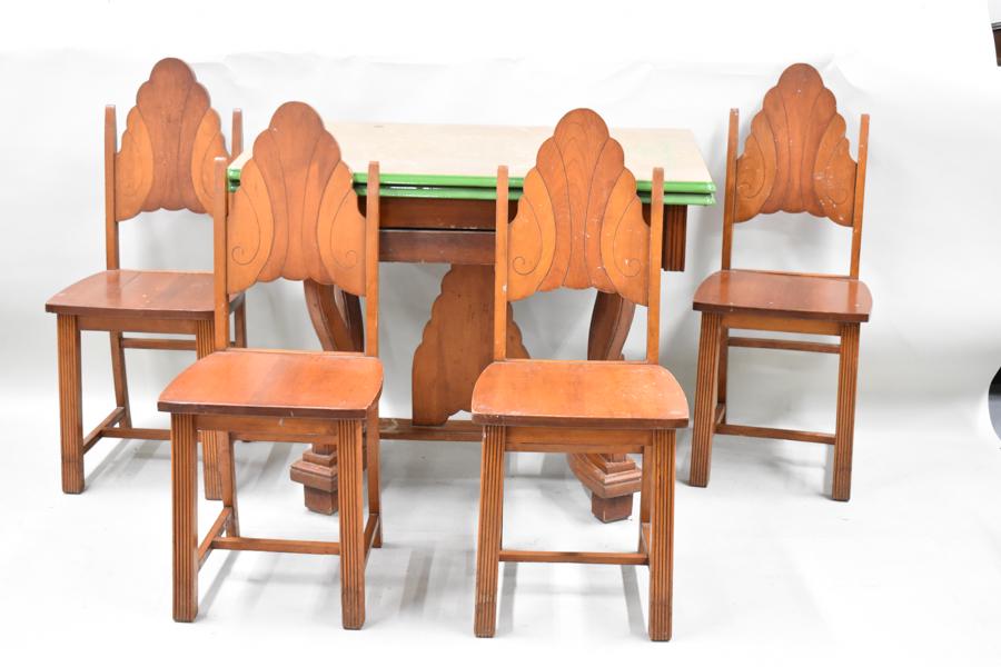 Art Deco Dining Enamel Top Table (1 of 7)