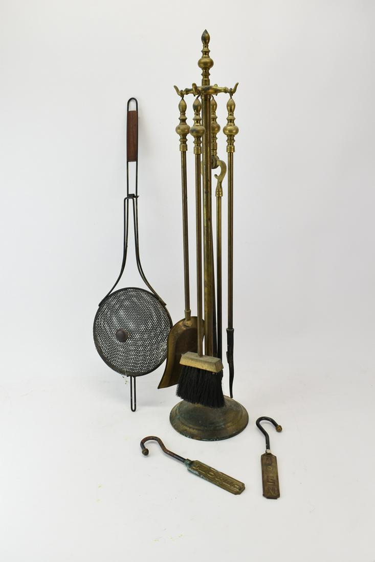 Set of Brass Fire Tools (1 of 6)
