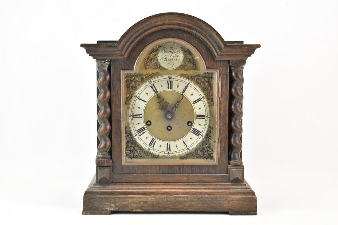 Tempus Fugit Oak Mantle Clock (1 of 14)