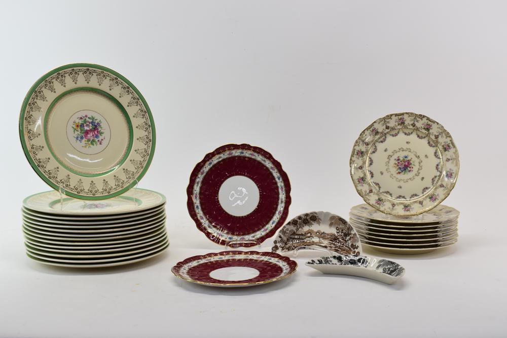 Group of Assorted Porcelain Plates (1 of 9)