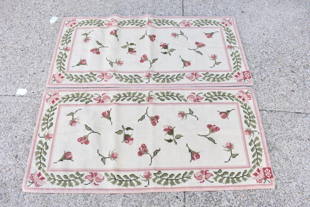 Pair of Signed Handmade Brazilian Wool Rugs (1 of 8)