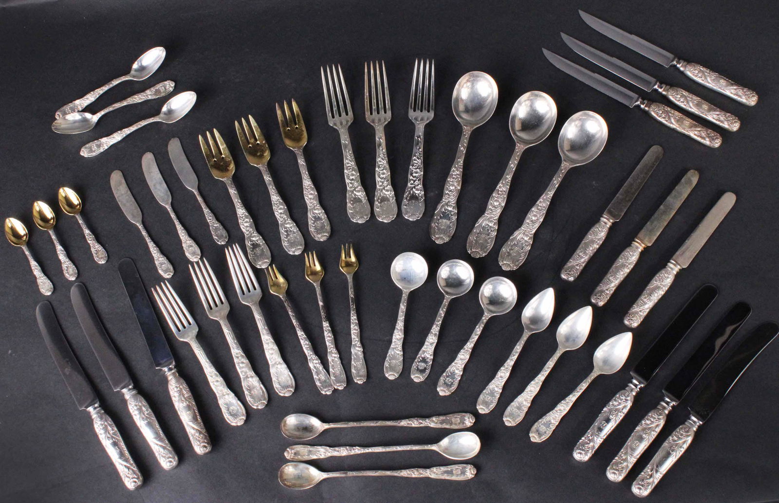 Tiffany Sterling Silver "Chrysanthemum" Flatware (1 of 16)